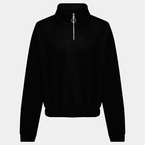 Women's cropped ¼-zip sweat Thumbnail