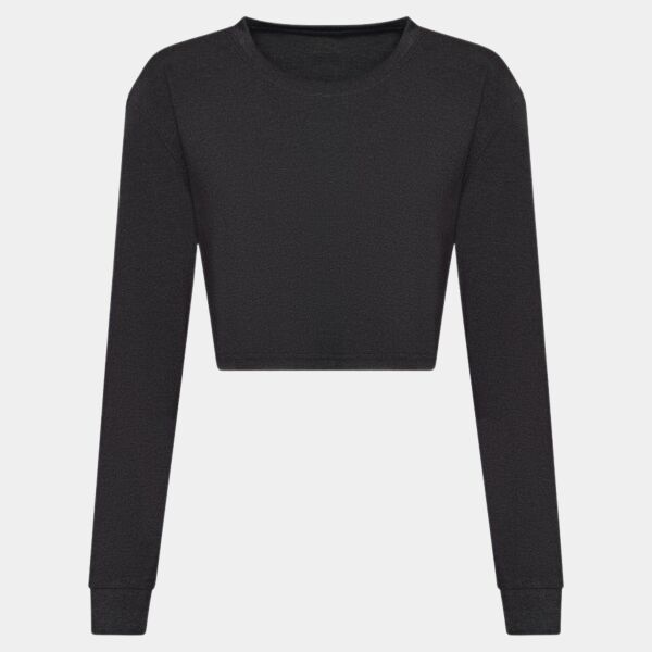 Women's long sleeve cropped T Thumbnail