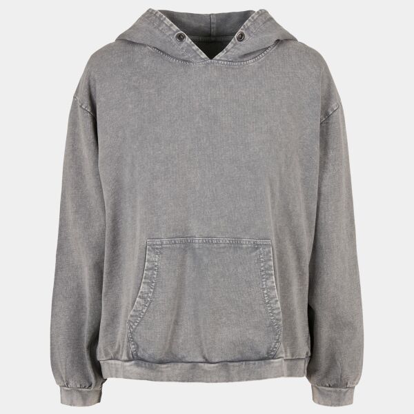 Women's acid washed oversized hoodie Thumbnail
