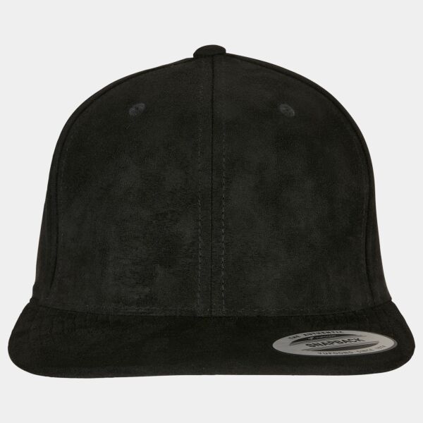 Imitation suede leather snapback (6089SU) Thumbnail