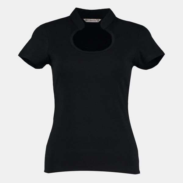 Women's corporate top keyhole neck (regular fit) Thumbnail