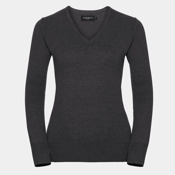 Women's v-neck knitted sweater Thumbnail