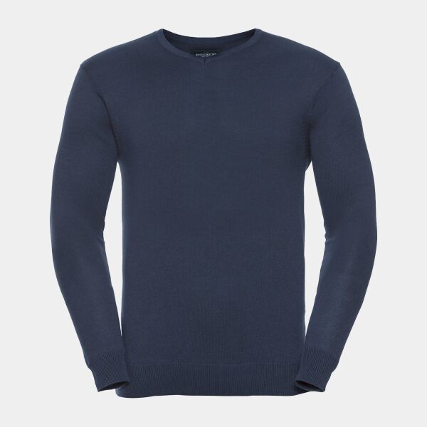 V-neck knitted sweater Thumbnail