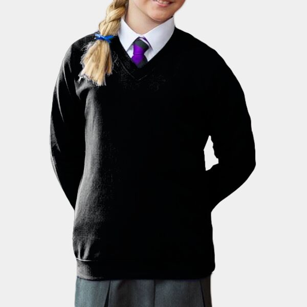 Kids Academy v-neck sweatshirt Thumbnail