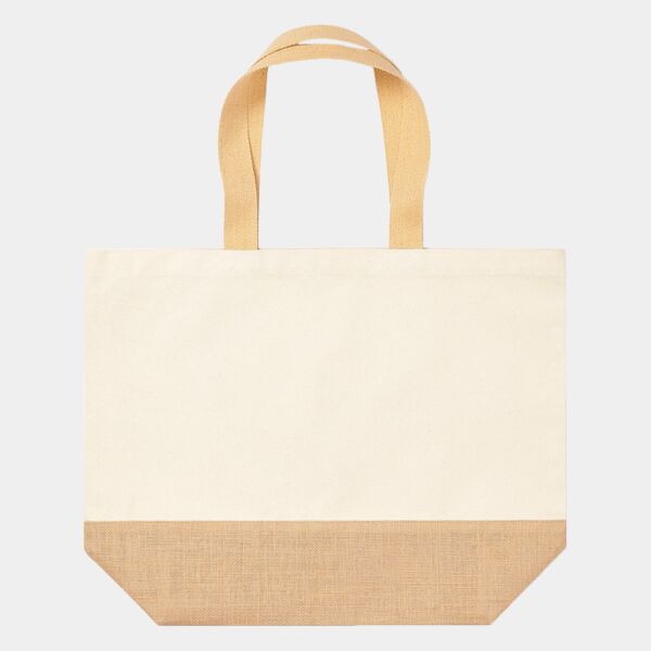 Jute base canvas tote XL Thumbnail